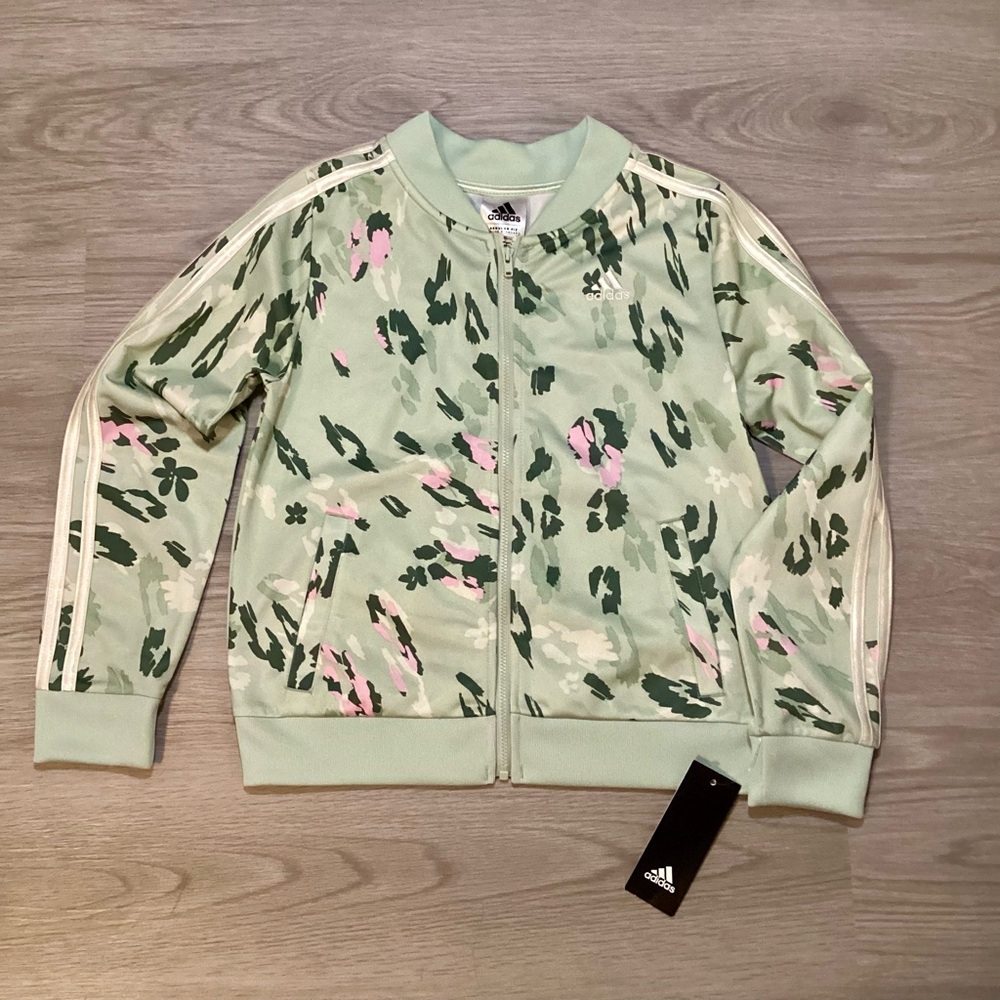 NWT Adidas Track Jacket Girls Size 10/12